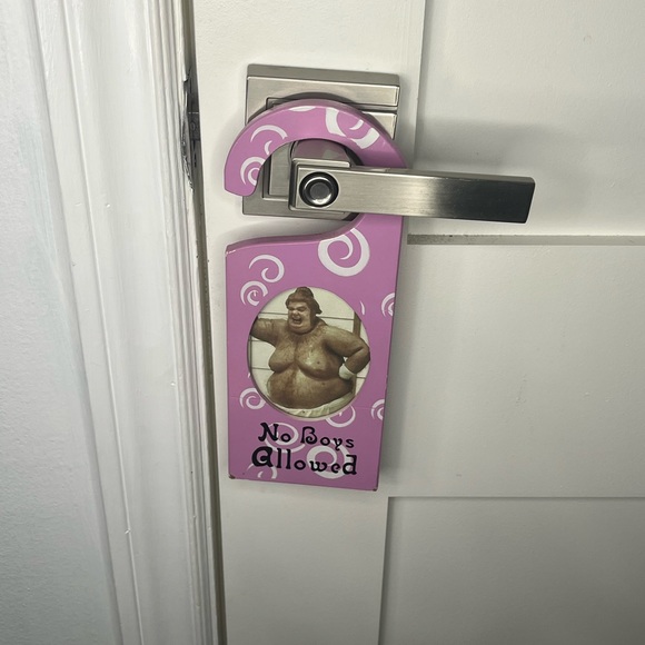 Funny “NO BOYS ALLOWED” door knob hanger - Picture 2 of 3